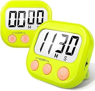 2 Pack Kitchen Timers Loud Ring Digital Timers for Cooking Magnetic Green