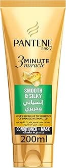 Pro-V 3 Minute Miracle Smooth & Silky Conditioner for Frizzy Hair, 200 ml