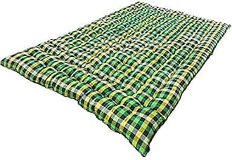 Soft Foldable Cotton Mattress | Single Bed (72X36 Inches) | Green | Firm | Cotton Mattress