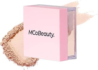 Loose Powder Cool & Set - Light Shade - Finely Milled Water-Based Baking & Setting Powder with Hyaluronic Acid, Glycerin & Vitamin E - Vegan, Cruelty Free Cosmetics - Face Makeup