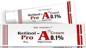 Bio MysteryRetinol Pro Night Cream 0.1 (30 Gram / 1.0 Oz) for Beginners Pro Night Cream, Face Moisturizer for Wrinkle Reduction, Non-Greasy Formula for Daily Use 1.0 Oz
