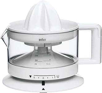 Braun Juicer, White, 350 Ml, Cj 3000"Min 1 year manufacturer warranty"