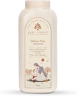 Dulaar Pyar Baby Powder - Talc-Free, Naturally Aromatic & Cooling, Chamomile & Jojoba, 200g (Pack of 1)