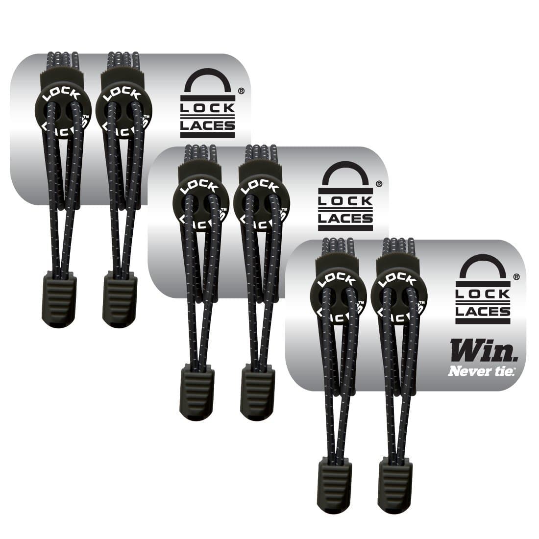 Elastic No Tie Shoe Laces (Multipacks) One Size Fits All, for Kids and Adults, Elastic No Tie Shoe Laces