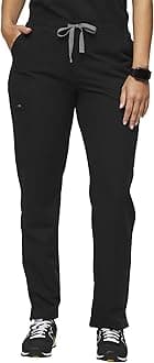 FIGS YOLA Skinny Scrub Pants for Women — Slim Fit, Straight Leg, 11 Pockets 4-Way Stretch, Anti-Wrinkle Women Scrub Pants
