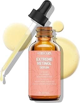 Retinol Serum for Face 2.5%, B5 Resurfacing Retinol Serum with Vitamin C, Vitamin E, Hyaluronic Acid, Serum for Anti-Aging, Wrinkle Smoothing, Dark Spot Corrector, Brighten Dullness