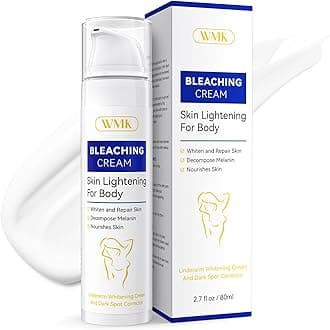 WMKSkin Lightening Cream for Intimate Areas - 80ml (2.7 fl oz) Bigger Size | Vitamin C Dark Spot Remover for Underarms, Knees, Elbows & Bikini Line