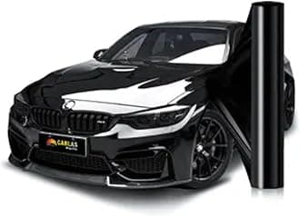 CREON Black PPF Car Wrap Sheet Roll Sticker Decal Waterproof Car Stickers Decals Motorcycle (2 FEET by 10 FEET, Black PPF WRAP)
