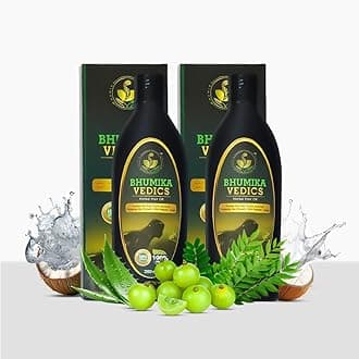 Herbal Hair Oil For Men & Women | Promotes Hair Growth & Reduces Hair Fall | With Indigofera,Aloe vera,Neem, Amla, Bhringraj and Coconut Oil 400 ml