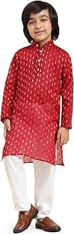Pro-Ethic Style Developer Boy's Cotton Printed Kurta Pajama For Kid'S s Traditional Dress Kurta Pajama Set
