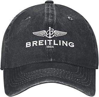 KUGEUIIUnisex B Breitling Logo Baseball Cap Watch White Hunting Camping Hip Hop Hats Men Women Trendy Sun Protection Snapback Cap Gifts