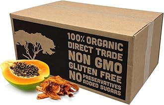 - Papaya Dried Fruit Snacks | Organic Dried Papaya Slices | Gluten Free Healthy Snacks for Kids and Adults | No Sugar Added, Vegan, Non GMO, Direct Trade | Bulk 10 Pounds