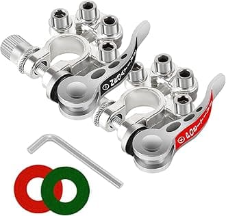 Car Battery Terminal Connectors, 2Pcs 4 Way Quick Release Disconnect Battery Terminals, Positive Negative Battery Cable Ends for SAE/JIS Type A Posts, Universal for Cars, Vans, Trucks (Silver-1)