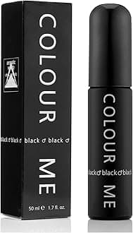 COLOUR ME Black Perfume for Men. 50ml Eau de Parfums, Luxury Fragrance - Mens Aftershave, Long Lasting Fragrance for Men by Milton-Lloyd