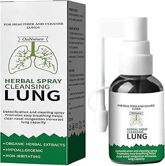 – Herbal Spray Cleansing Lung - Respinature Herbal Lung Cleanse Mist, Lung Exerciser for Healthier and Cleaner Lungs, Powerful Lung Support, Natural Respiratory Cleanse & Breathe Spray - 20ml (1PCS)