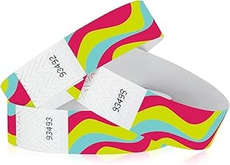 WristCo ¾” Tyvek Stripes Wristbands