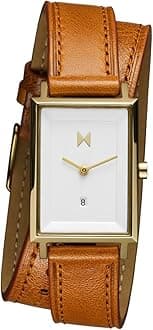 Signature Square Watches for Women - Premium Minimalist Women’s Watch - Analog, Stainless Steel, 5 ATM/50 Meters Water Resistance - Interchangeable Band - 24mm