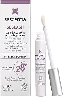 Sesderma Seslash and Eyebrow Serum 5ml - Nourishing Formula for Longer Thicker Eyelashes - Fuller Eyebrows with Reducing Hair Loss - Lash Eyebrow Growth Promoter
