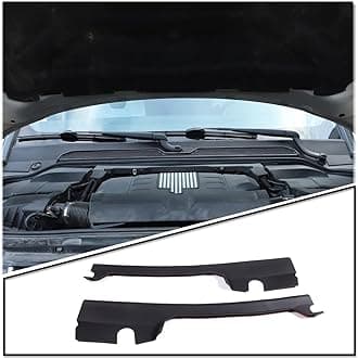 Car Windshield Pressed Edge Panel Wiper Bottom Panel Trim Compatible for Land Rover Discovery 4 LR4 2010-2016, Fits for Land Rover Discovery 3 LR3 2004-2009 Interior Accessories (TPE, Black)