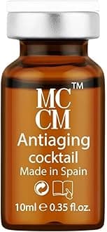 ميزوثيرابي تفتيح البشرة ونضارتها والقضاء علي التصبغات والبقع الداكنة والتخلص من علامات الشيخوخة, تستخدم مع ديرمابن للوجه والجسم من ام سي سي ام, عبوة واحدة 10 مل (مكافح الشيخوخة)