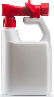 Hose-end Sprayer - 20:1 Ratio | 32oz Re-usable, Multipurpose Lawn & Garden Sprayer for Liquid Fertilizer, Weed Control, Pest Control, Fungicide, Car Wash Soap, and More