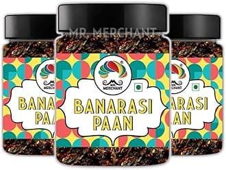Mr. Merchant Banarasi Meetha Paan Mukhwas, [Mouth Freshener, Digestive, After-Meal Snack] [Jar Pack], 900g (Pack Of 3)
