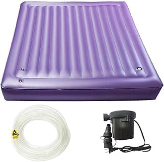 N\A Square Waterbed Mattress - Water and Air Dual Purpose Waterbed Insert Mattress High Capacity Water Bed Full Size (Full，54×75x7.9inch, 95% Small Wave)