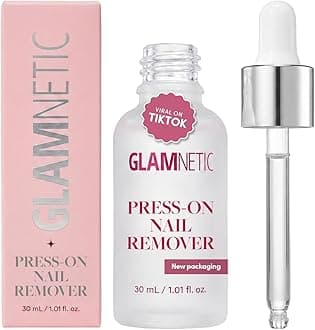 Glamnetic Press On Nail Remover | Odorless, No Acetone, Gentle Press-On Nail Remover Serum for Fake Nails | 30 ml/1.01 fl. oz.
