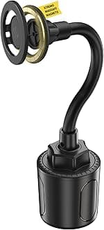MagicMount™ SMSCUP Magnetic Cup Holder Phone Mount with Adjustable Gooseneck and Magnet Head, MagSafe Phone Holder for Car Compatible with iPhone 16 15 14 13 12 Series, Mag Safe Case & Android