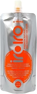 IROIRO Premium Natural Semi-Permanent Hair Color 80 Orange (8oz)