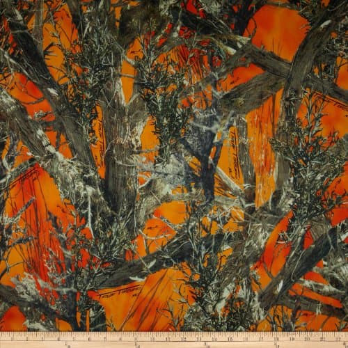 True Timber Satin Blaze Fabric