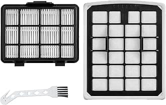 2 Pcs Replacement Filter Compatible with Eureka NEN180 NEN186BL Bagless Canister Vacuum Cleaner，1 Dust Cup Filter Element 1 HEPA Filters 1 Cleaning Brush