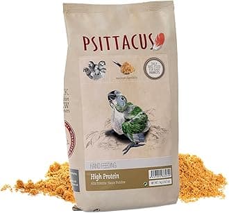 Psittacus High Protein Hand-Feeding Formula 2.2 lb | Diet for Baby Amazons, Cockatoos and Ringneck Parrots | Premium Food for Birds, 100% no-GMO