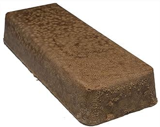 Buffing Compound for Cutting Removing Scratches on Brass Aluminum Pewter, Non-Ferrous Metals, Wood, Stainless Steel, 1 Pound Bar (Brown Tripoli)
