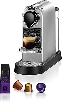 Nespresso CitiZ Coffee Machine by Nespresso - Elegant Silver Design, Compact Automatic Brewing, UAE Version