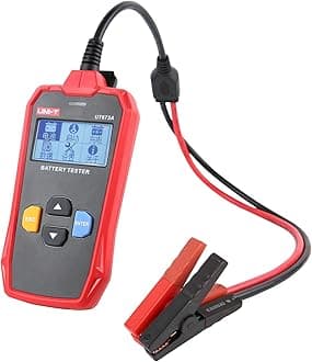 UNI-T UT673A Battery Tester 12V Car Battery Tester,40-2000 CCA Automotive Battery Load Tester,Capacities from 30Ah to 250Ah for Truck Boat Marine SUV ATV Auto Cranking and Charging System Tester