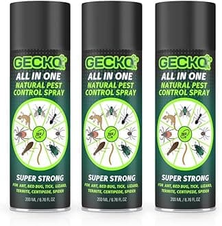 Gecko Home Pest Repellent Control | 100% Natural | Just Repel Easy to Use Non-Toxic (200ML) | Ant, Cockroach, Rat, Lizard, Bed Bugs, (Pack of 3) - FORMULATION 10X