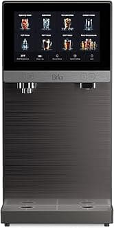 Q60 Sparkling Water Countertop Dispenser with Refillable Tank, No Plumbing Required, Instant Hot & Cold, 4-Stage Reverse Osmosis Filtration, Touch Screen Display, Black