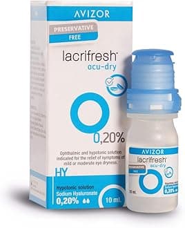 Lacrifresh Ocu-Dry 0.20%. Bottle of 10ml of Eye Drops to Relieve Symptoms of Eye Irritation.