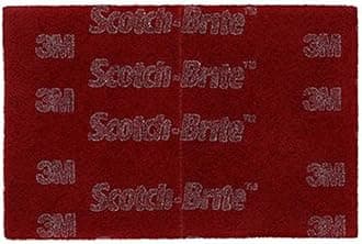 3M Scotch-Brite 7447B Pro Hand Pad, Very Fine Grade, Bulk Pack of 60, 6 in x 9 in, Perforated, Aluminum Oxide, Load Resistant, General Purpose Sanding, Surface Activation, Pre-Paint Scuffing