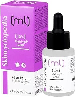 Skincyclopedia 10% Matrixyl 3000 Serum with Vitamin C, Hyaluronic Acid and Retinol - Peptide Booster against Wrinkles, Hyperpigmentation and Pores - All Skin Types - for Men and Women, 30ml