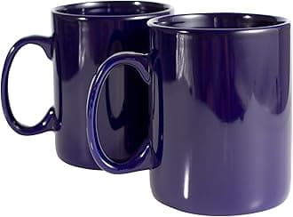 30oz Super Large Ceramic Coffee Mugs Large Handles Set of 2 (Cobalto)