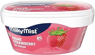 Milky Mist Prime Strawberry Ice-cream Tub, 1000ml
