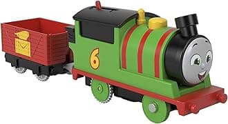 Motorized Toy Train Percy Battery-Powered Engine with Tender for Pretend Play Preschool Kids Ages 3+ Years, HDY60