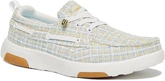 Women's Boat Shoes with Arch Support, Comfortable Slip on Shoes for Plantar Fasciitis, Orthopedic Casual Deck Loafers for Heel and Foot Pain Relief