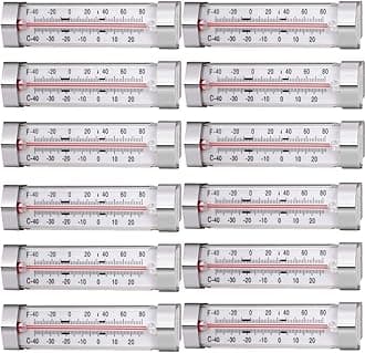 12 Pack Fridge Refrigerator Freezer Thermometer