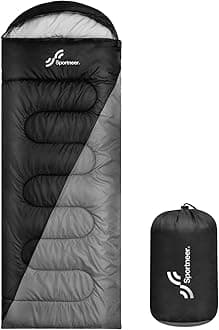 Outdoor Sleeping Bag for Camping: Sportneer 3-4 Seasons Summer Sleeping Bag Winter Sleeping Bag Small Pack Size Portable Ultralight 1.7 kg Full Filling for Adults Trekking Travel