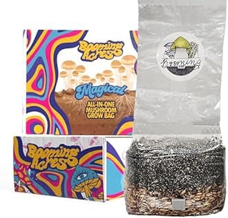 | The Micro Magical 3lb All in One Mushroom Grow Bag | Mushroom Grow Kit | Harvest Your own Happiness | Discover The Magic of Growing Mushrooms - 3lb Grow Bag Mushroom Starter Kit