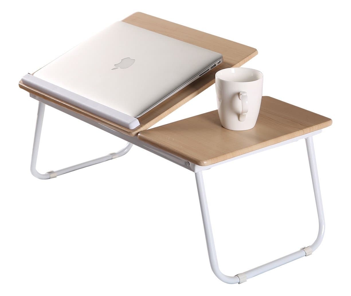 Elegant Portable Laptop Desk Stand, Folding Tray, Adjustable Reading Table for Bed, Sofa, and Car Travel