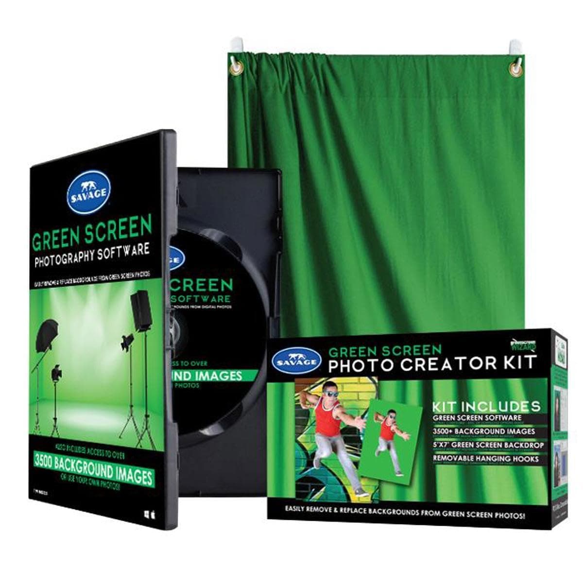 Savage Green Screen Photo Creator Kit with Digital Software